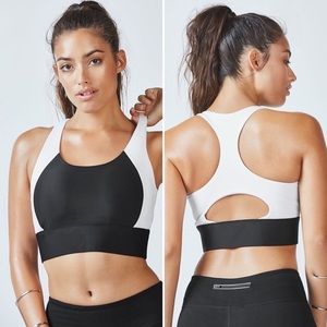 NEW Fabletics Sports Bra Size S Black/White NWT